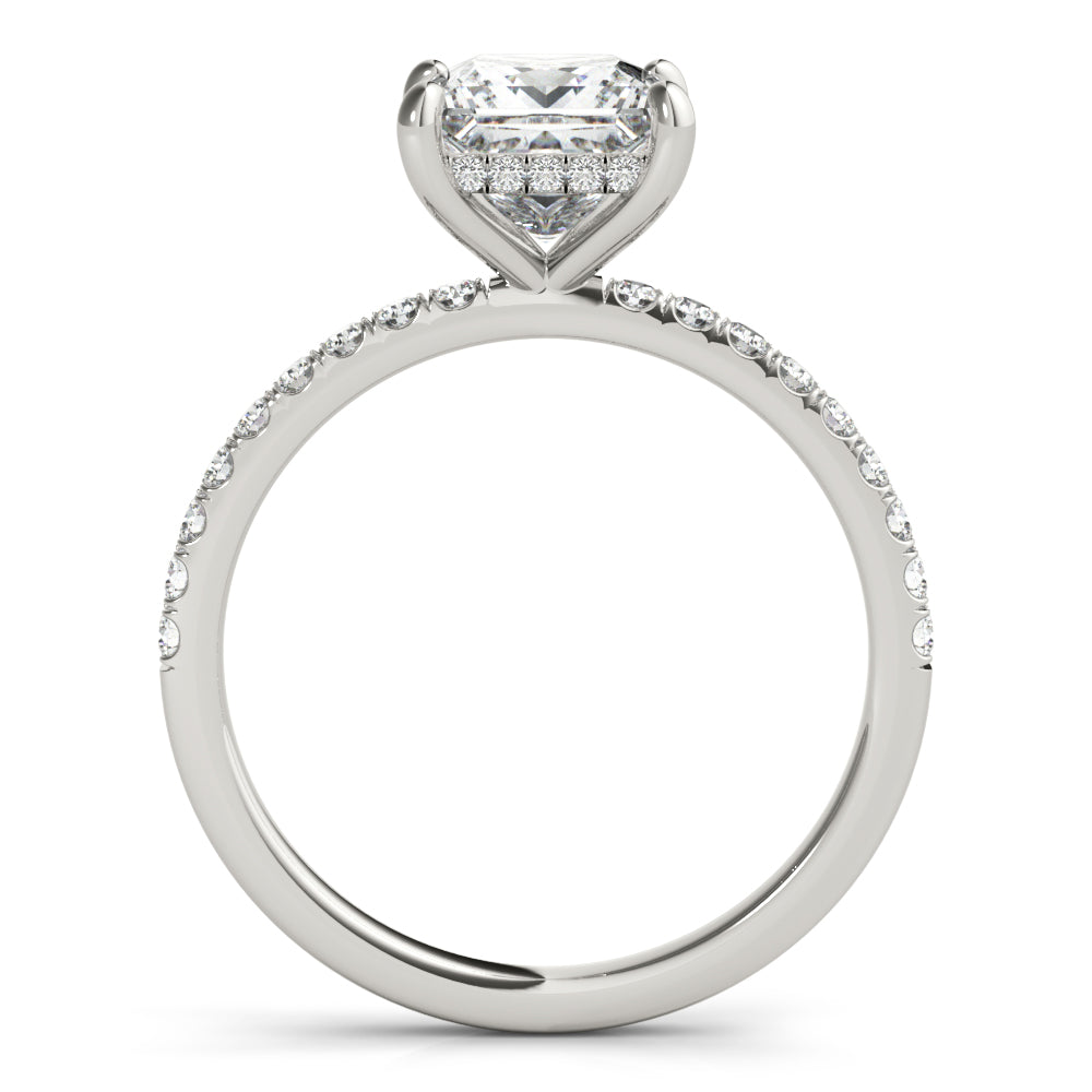 Noa Princess Lab Grown Diamond Solitaire Engagement Ring IGI Certified-VIRABYANI